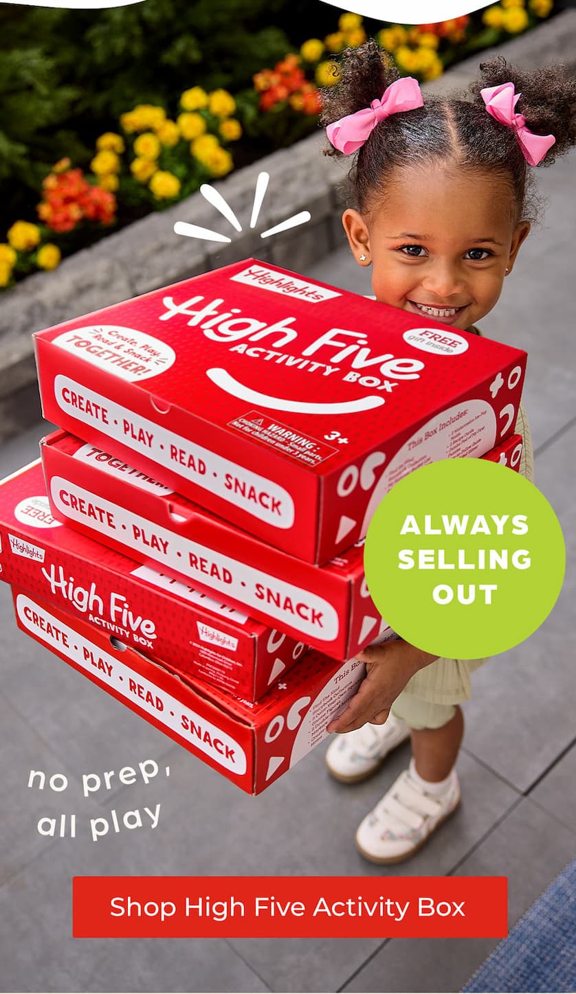 High Five Activity Box: Always Selling Out!