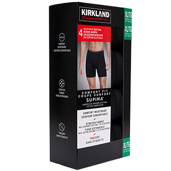 Kirkland Signature Men's Boxer Brief, 4-pack