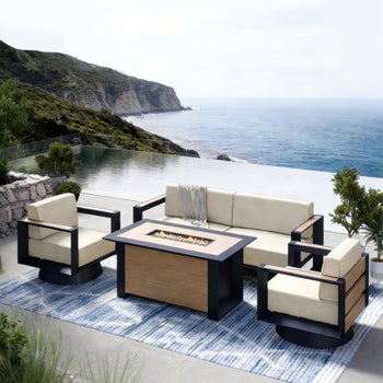 Mirador Sanibel 4-piece Outdoor Fire Seating Set