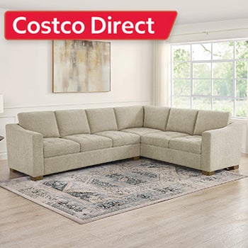 Thomasville Ellsford 2-piece Fabric Sectional, Beige