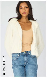 White Zip-up Hoodie Ultra Soft Teddy Fleece