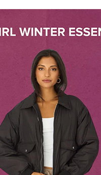 Black Bomber Jacket Collared