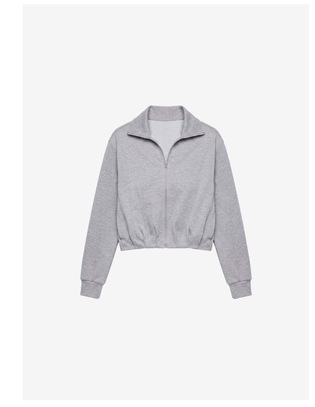 Bubble Hem Full Zip Jacket