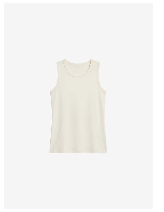Ribbed Crew-Neck Tank