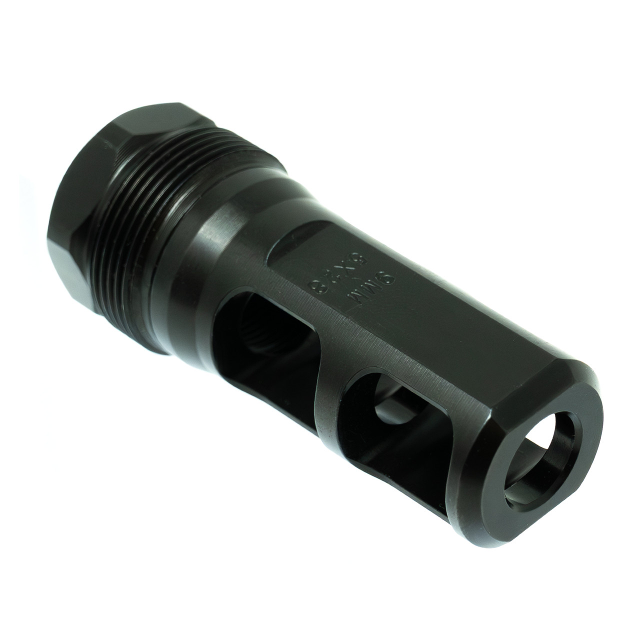 FAXON MUZZLOK® STAINLESS STEEL PLAN B MUZZLE BRAKE 1/2X28 - 9MM BORE