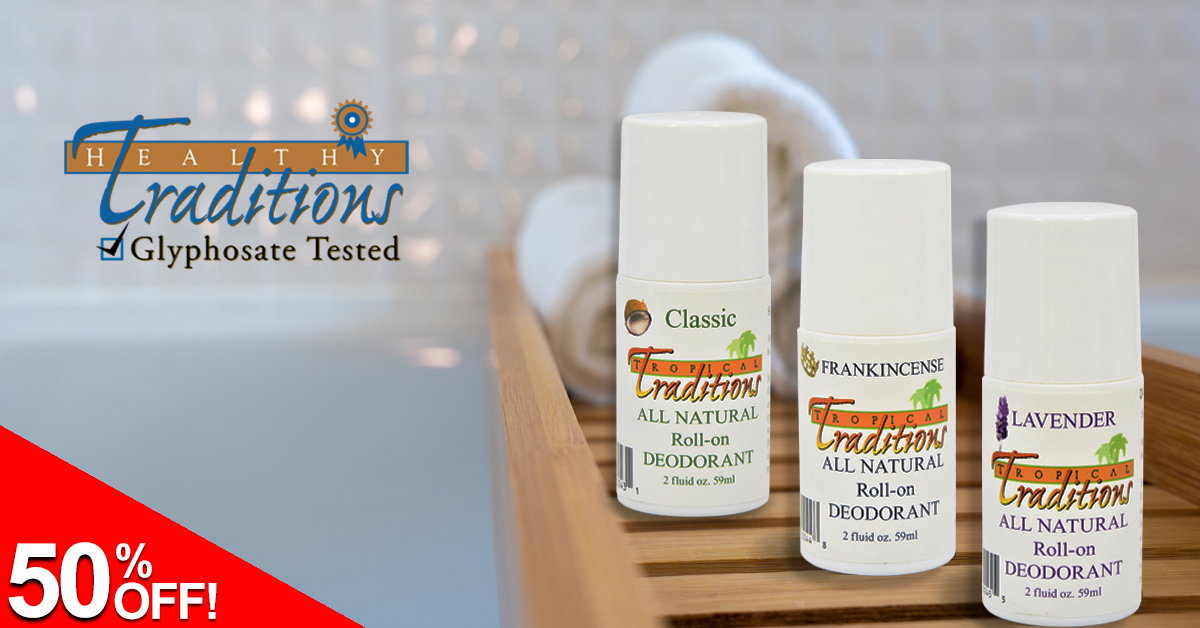 50% OFF Deodorant Roll-ons