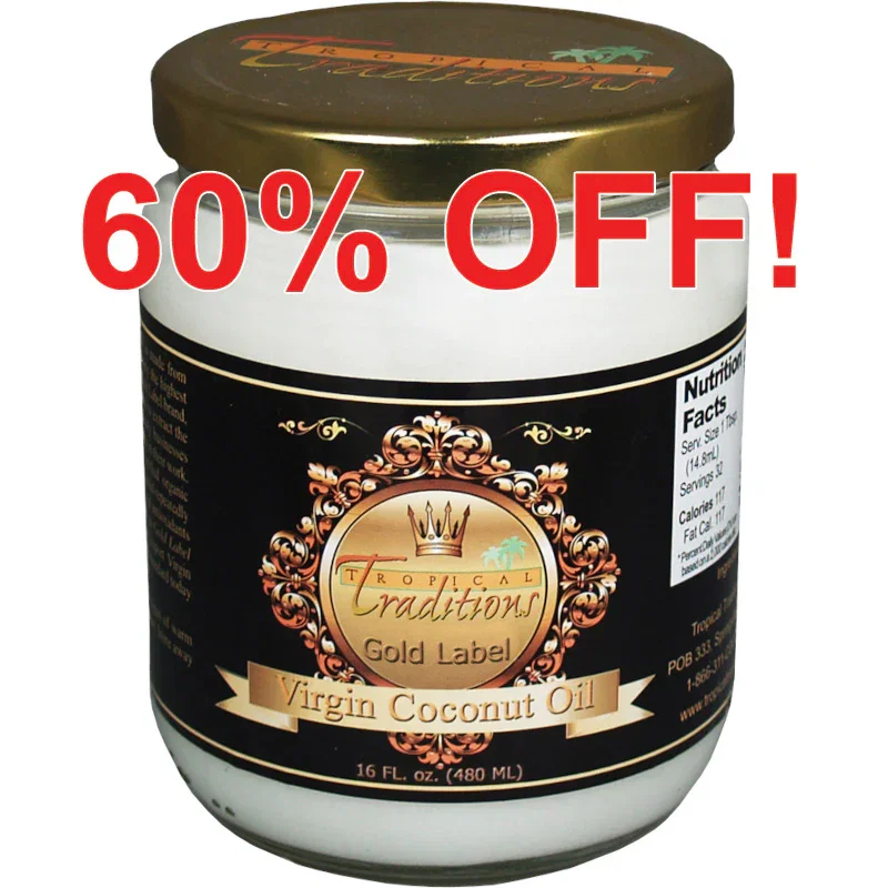 Image of Virgin Coconut Oil - Gold Label - 1 Pint (2-pint minimum)