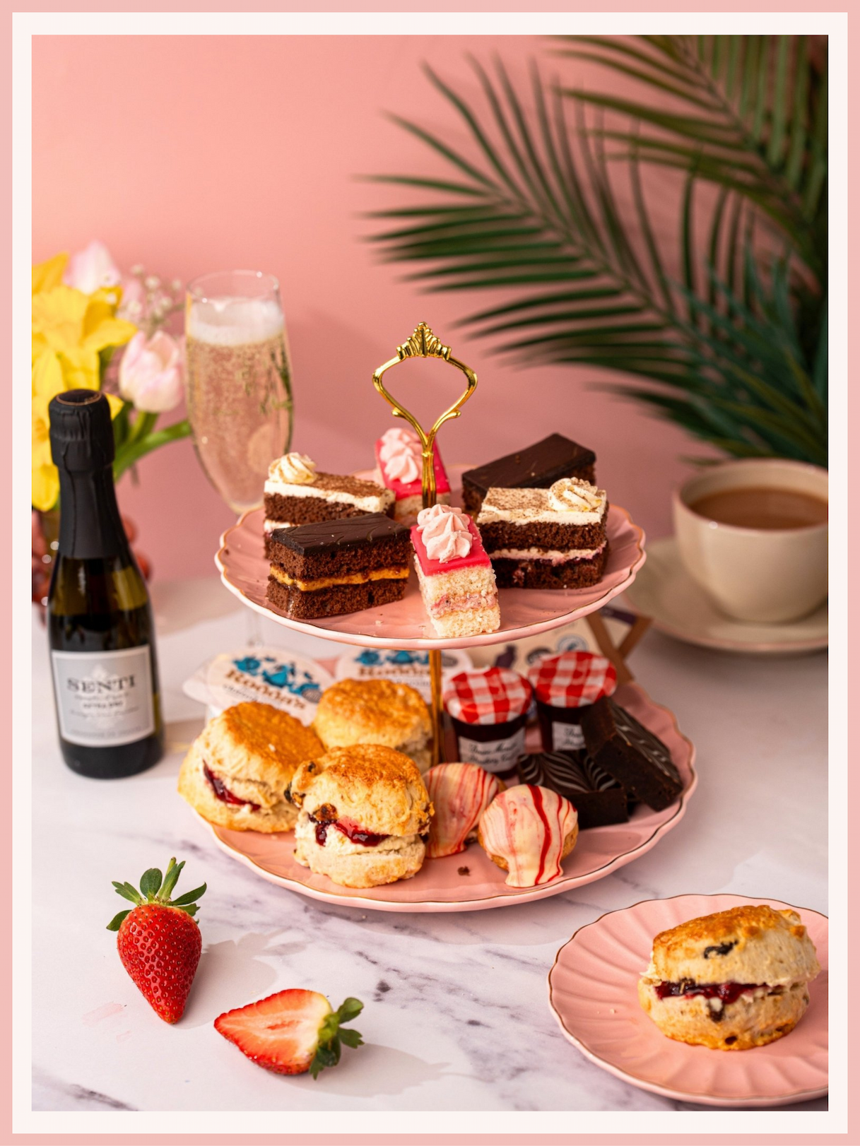 Summertime Afternoon Tea with Prosecco