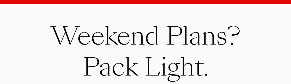 Weekend Plans?