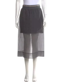 Silk Midi Length Skirt w/ Tags
