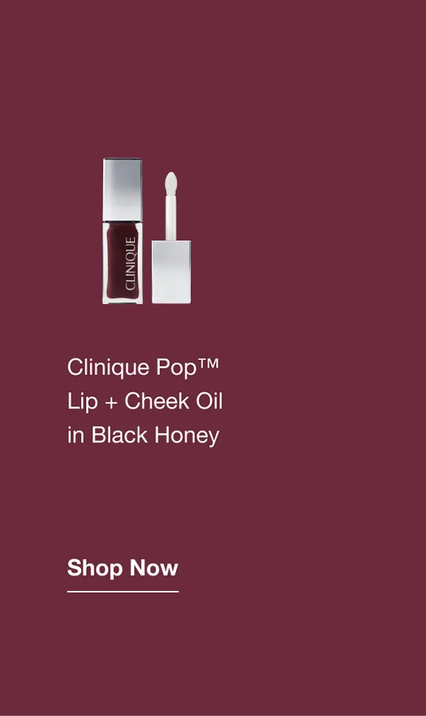 Clinique Pop™ Lip + Cheek Oil in Black Honey | Shop Now