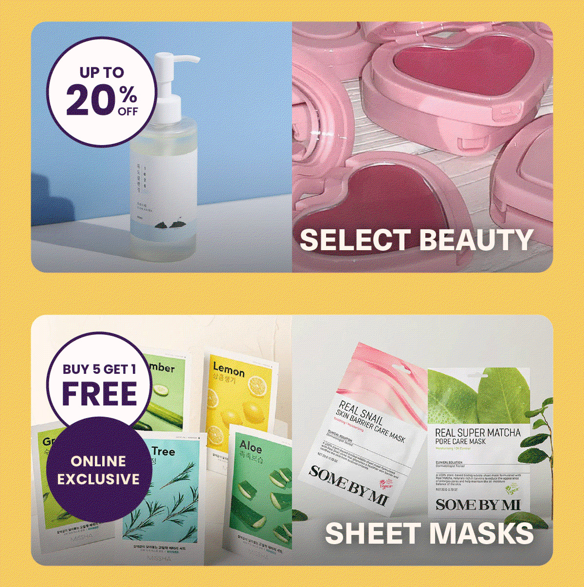 SELECT BEAUTY UP TO 20% OFF. BUY MORE SAVE MORE.