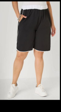 Piped Bermuda Shorts