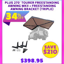 Plus 270° Tourer Freestanding Awning MKII + Freestanding Awning Bracket (Triple)