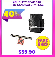 48L Dirty Gear Bag + 3m Sand Safety Flag