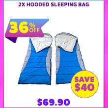 2x - Hooded Sleeping Bag