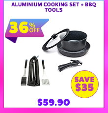 Aluminium Cooking Set + BBQ Tools