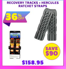 Recovery Tracks + Hercules Ratchet Straps (2 Pack)