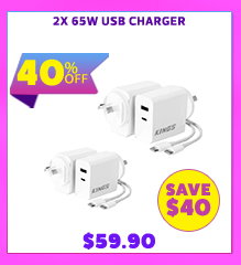 2x 65W USB Charger
