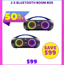 2 x Bluetooth Boom Box