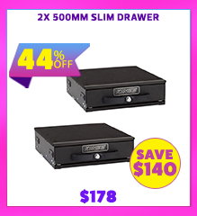 2x 500mm Slim Drawer