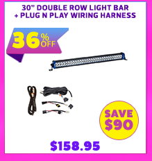30 Double Row Light Bar + Plug N Play Wiring Harness