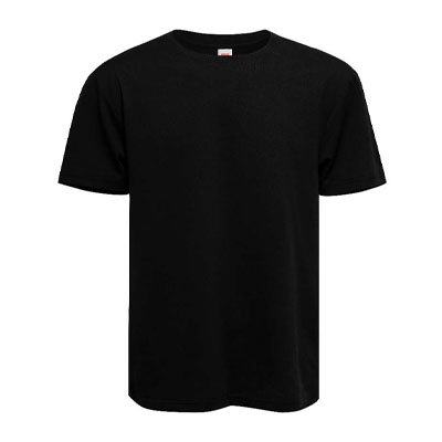 Unisex Short Sleeve T-Shirts - Black, Large