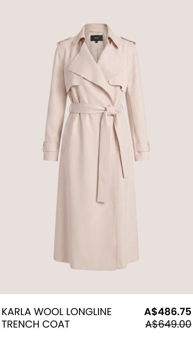Karla Wool Longline Trench Coat