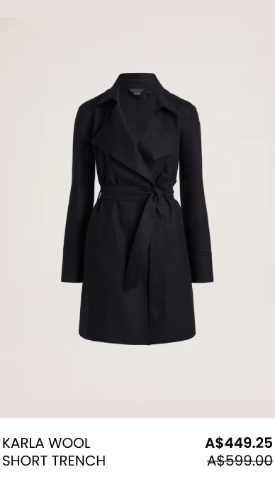 Karla Wool Short Trench