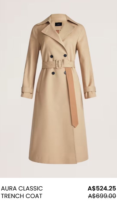 Aura Classic Trench Coat