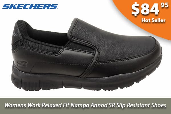 Skechers Womens Work Relaxed Fit Nampa Annod SR Slip Resistant Shoes
