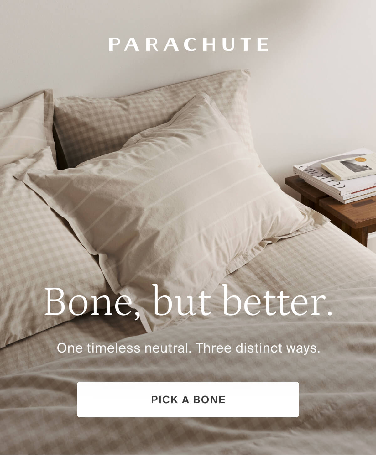 parachute, bone but better, pick a bone