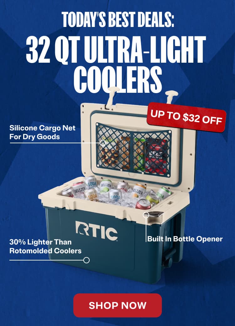 32 QT Ultra-light coolers up to $32 Off