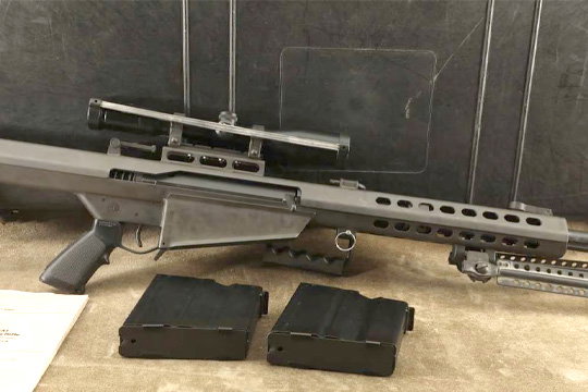 Barrett M82A1 82A1 29” Fluted 50 BMG 50 Cal Semi-Auto Rifle Swarovski Scope