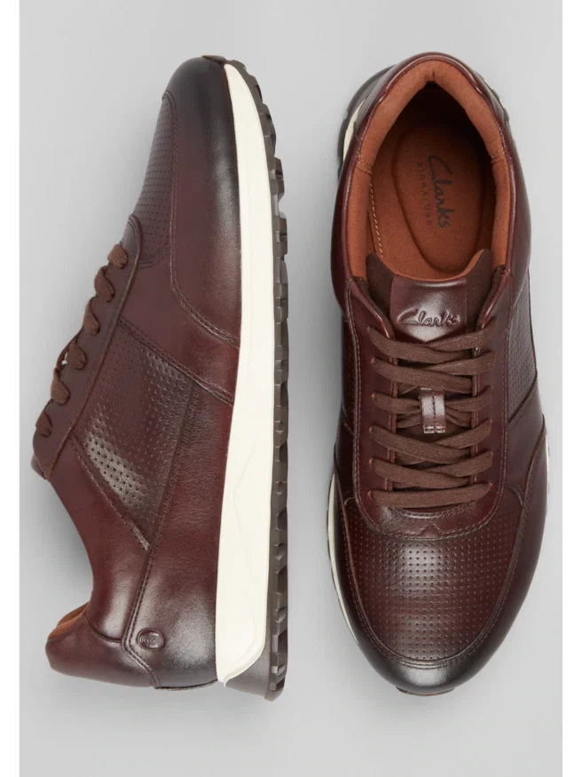Clarks Radwell Leather Sneakers