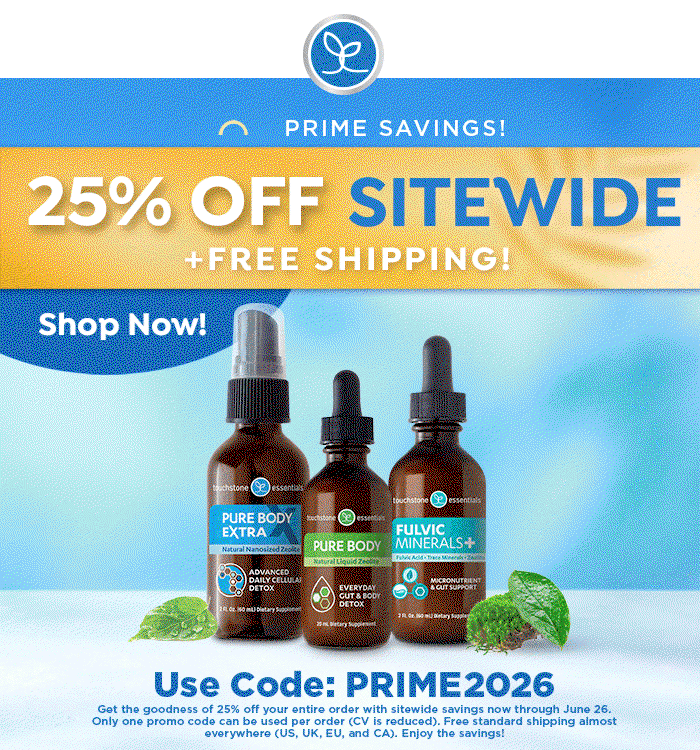 Prime Sale: Last Chance! Enjoy 25% Off Sitewide + Free Shipping with code PRIME2026