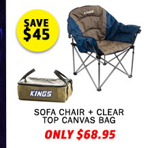 Sofa Chair + Clear Top Canvas Bag