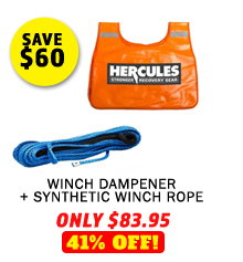 Hercules Winch Dampener + Synthetic Winch Rope