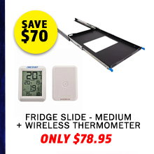Fridge Slide - Medium + Wireless Thermometer 