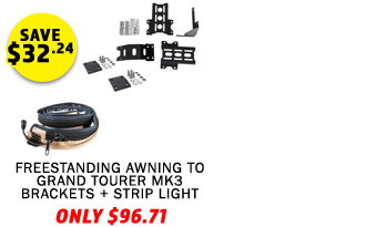 Freestanding Awning to Grand Tourer MK3 Brackets + Strip Light