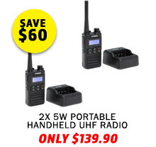 2x 5W Portable Handheld UHF Radio