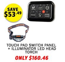 Touch Pad Switch Panel + Illuminator LED Head Torch