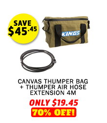 Canvas Thumper Bag + Thumper Air Hose Extension 4m