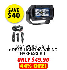 3.3 Work Light + Rear Lighting Wiring Harness Kit