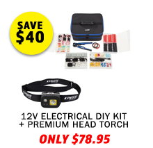 12V Electrical DIY Kit + Premium Head Torch