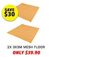 2x - Mesh Flooring 3m x 3m