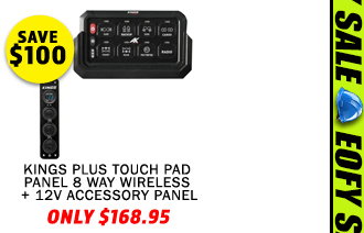 Plus Touch Pad Panel 8 Way Wireless + 12V Accessory Panel