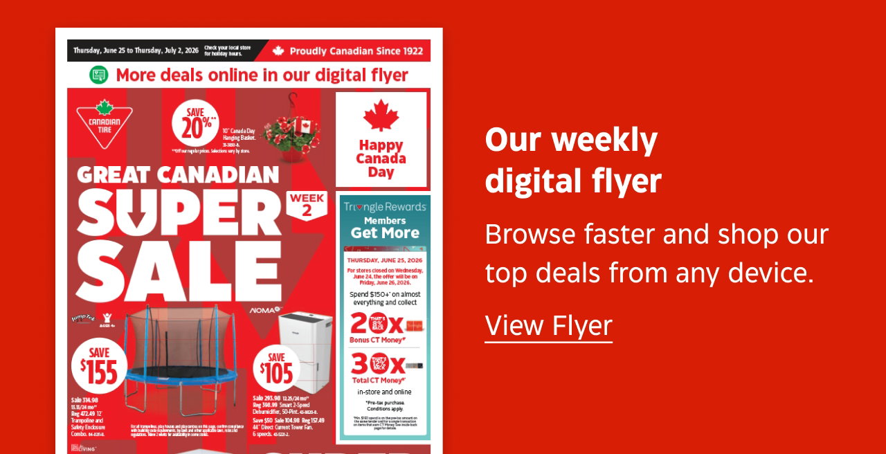 Our weekly digital flyer. Browse faster and shop our top deals from any device.