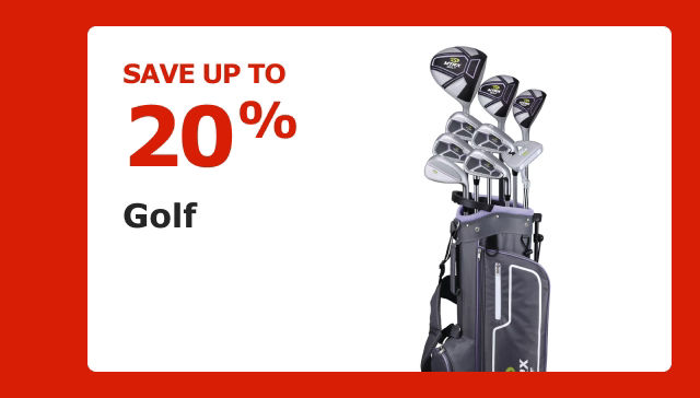 Save up to 20% on Golf.