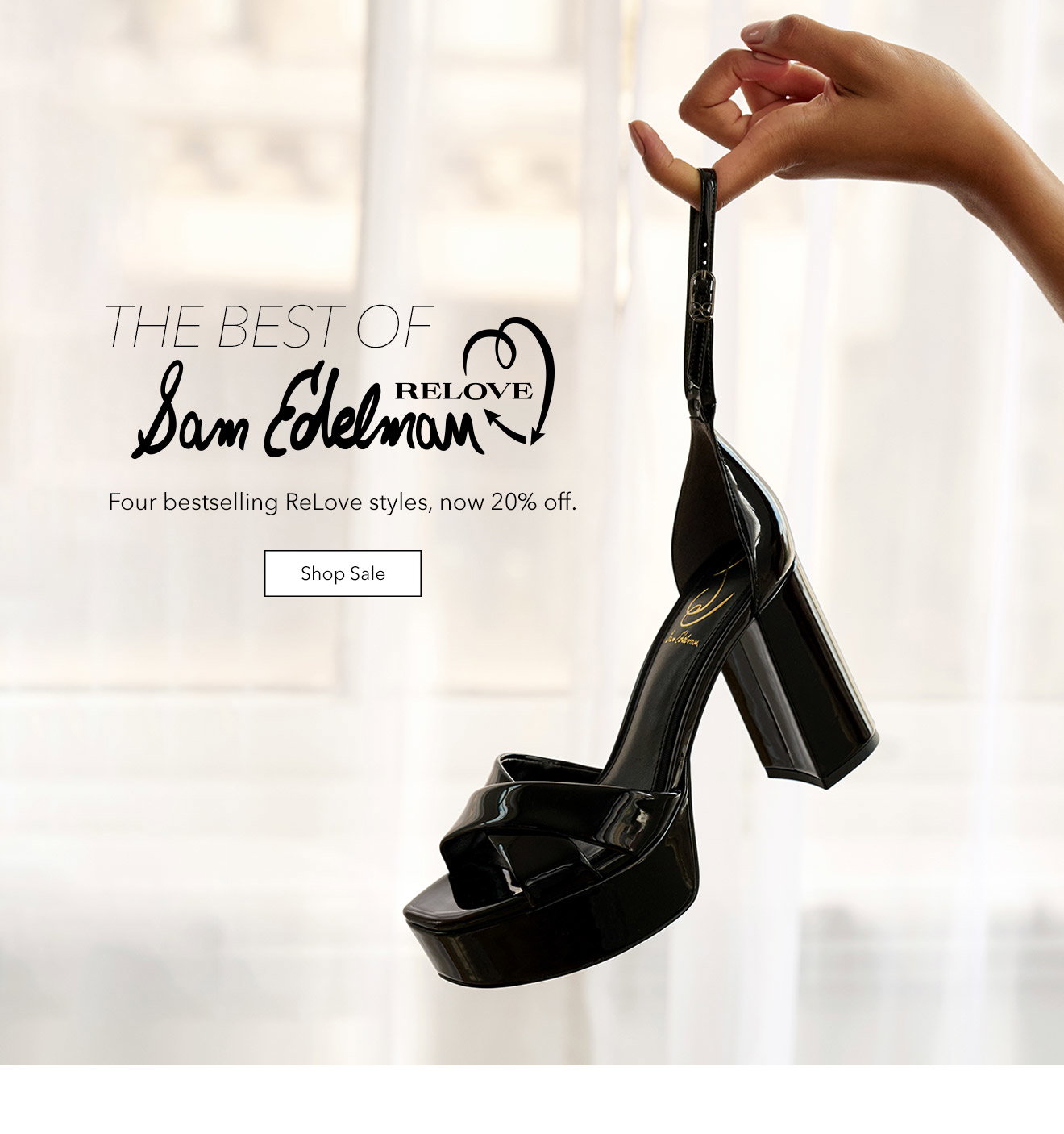 The Best of Sam Edelman RELOVE | Four Bestselling ReLove Styles, Now, 20% Off. | Shop Sale